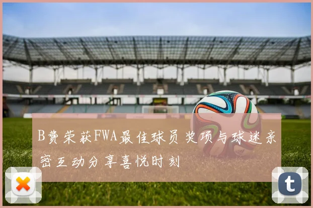 B费荣获FWA最佳球员奖项与球迷亲密互动分享喜悦时刻